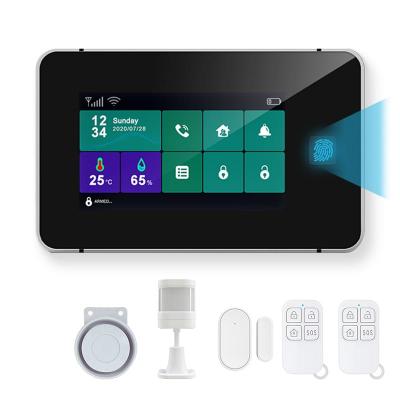 Smart Security Alarm System Intelligent Security Hub Suit Touch Screen Fingerprint Security Host