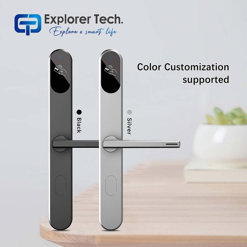 Aluminum alloy electronic digital card door lock smart RFID card hotel door lock