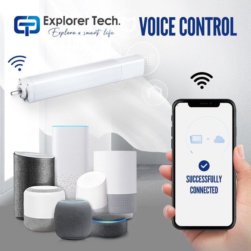 Smart home curtain system motor with mute track app control wifi intelligent curtain motor smart house curtain opener intelligent linkage