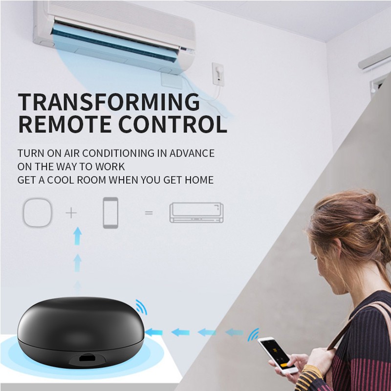 Smart IR remote control universal wifi infrared remote control for tv dvd air conditioner smart home automation voice control compatible with alexa/google assistant