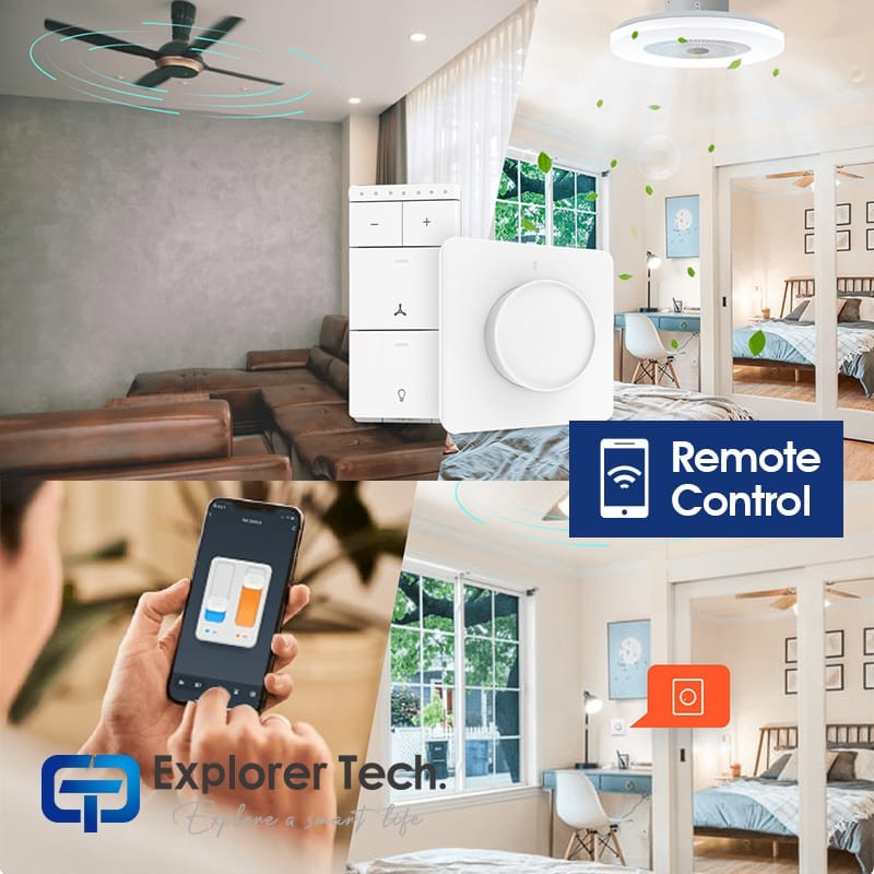 Smart Rotary Lighting Switch Dimmer Control Switch, Smart Dimmer Switch, Remote Control Wall Switch