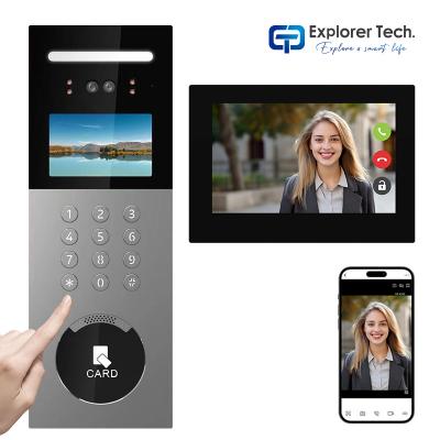 Smart building video intercom system security video door phone indoor intercom with electric lock