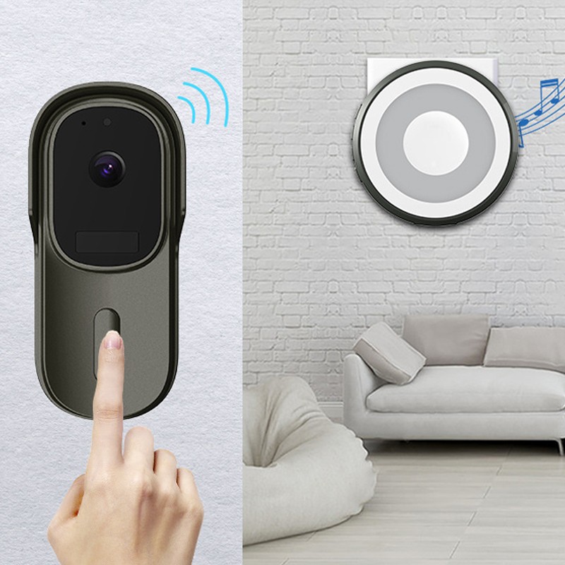 Smart home visual doorbell high resolution wifi video doorbell with wireless intercon door bell