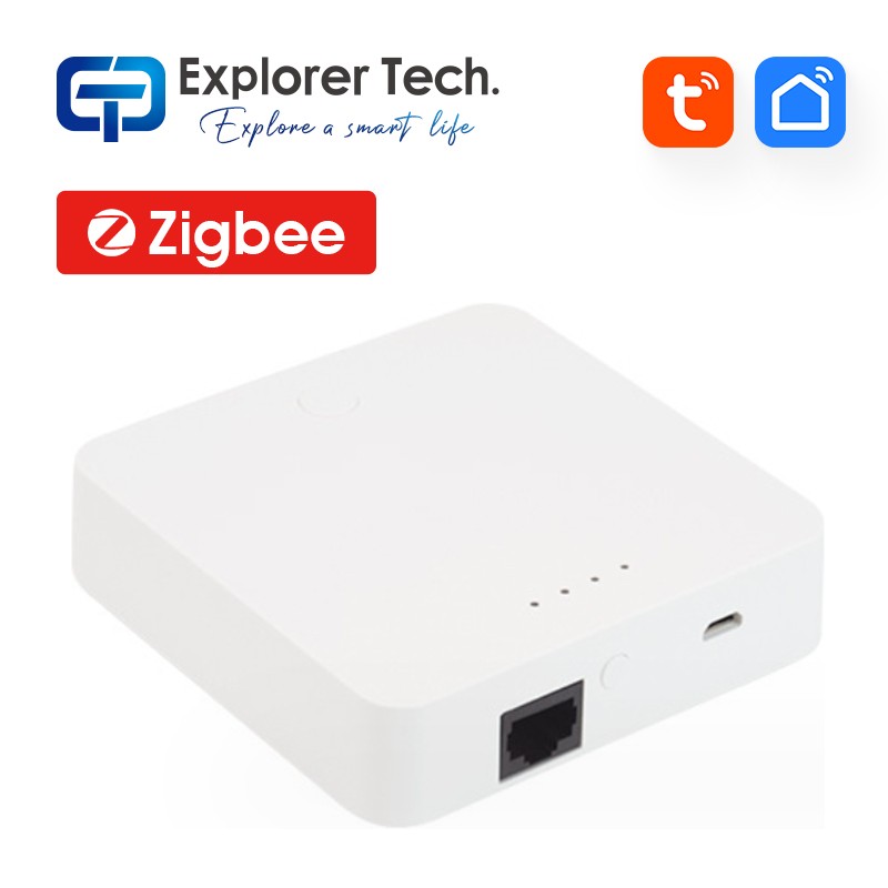 Smart home zigbee wired gateway zigbee hub tuya smart device bridge host