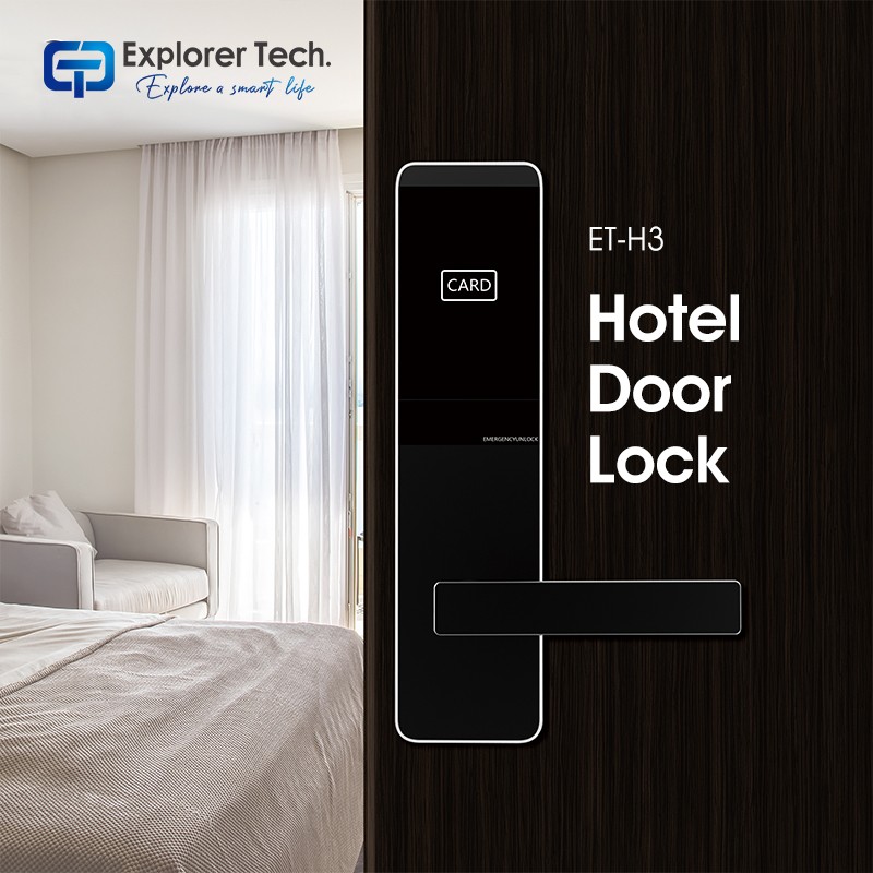 Smart hotel lock rfid card hotel door lock system security electronic hotel door lock