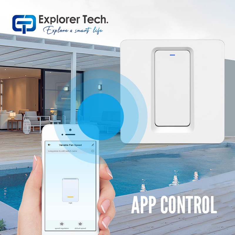 Smart mechanical button switch zigbee lighting intelligent switch smart house wifi app voice control 1/2/3 gang switch