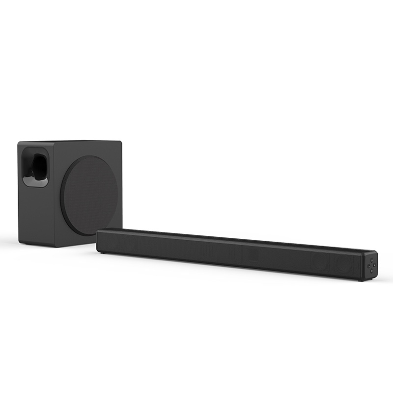 Sound Bar with TURE SOUND Technology, Wireless TV soundbar, 2.1CH 60w soundbar with 90w wireless subwoofer