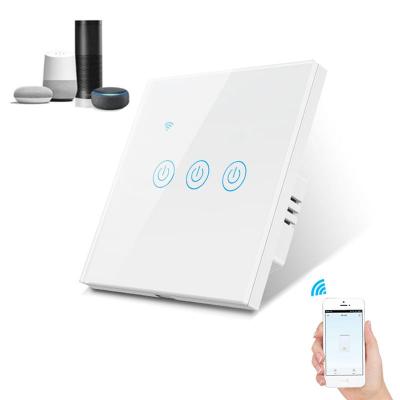 Tuya WIFI Smart Touch Switch, Smart Wall Switch, Voice Control and Remote Control, Smart Light Switch