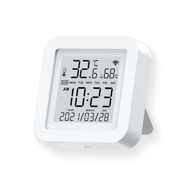 Tuya WiFi Temperature & Humidity Sensor/Monitor, WiFi Thermometer, Humidity Sensor, LCD Screen Display