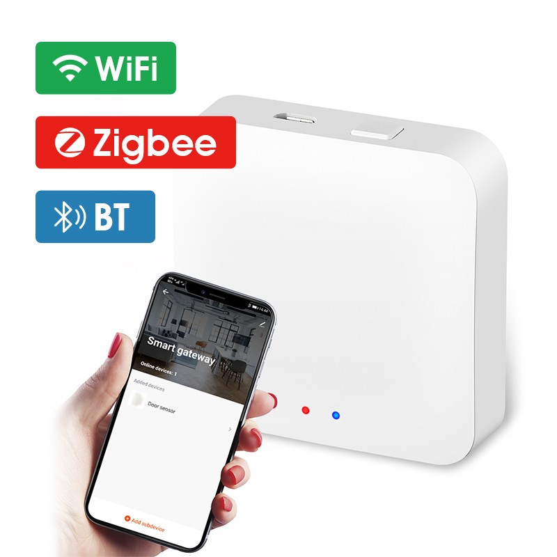 Smart home multi-mode gateway tuya smart wifi zigbee blutooth hub gateway wireless remote controller smart device bridge